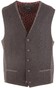 Roy Robson Contrasting Two-Tone Waistcoat Anthracite Grey