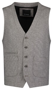 Roy Robson Cotton Blend Faux Uni Fine Texture Pattern Waistcoat Brown