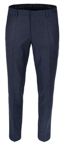 Roy Robson Dotted Contrast Virgin Wool Pantalon Midden Blauw