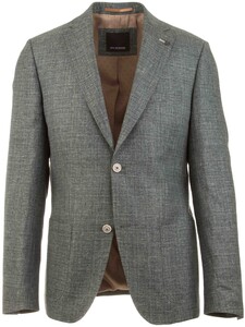Roy Robson Faux Check Structure Jacket Green