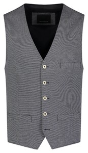 Roy Robson Faux Uni Fabric Contrast Buttons Waistcoat Dark Evening Blue