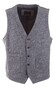 Roy Robson Fine Melange Check Gilet Blauw