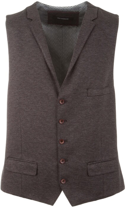 Roy Robson Fine Structure Waistcoat Mid Brown