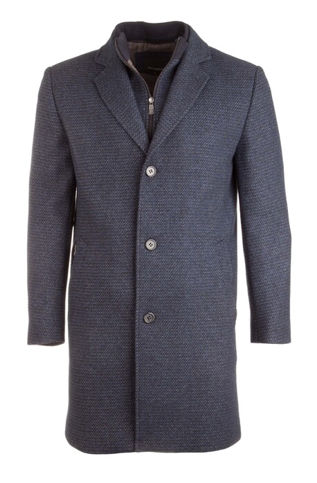 Roy Robson Fine Structured Blue-Blue Coat Navy