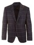 Roy Robson Lanificio Light Tweed Check Jacket Dark Evening Blue