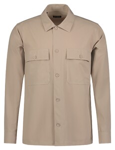 Roy Robson Large Buttons Double Chest Pocket Overshirt Beige