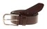 Roy Robson Leather Cut Line Belt Dark Brown Melange