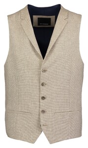 Roy Robson Linen Blend Fine Texture Waistcoat Sand