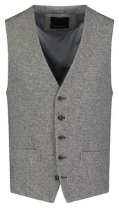 Roy Robson Slim Fine Texture Waistcoat Black