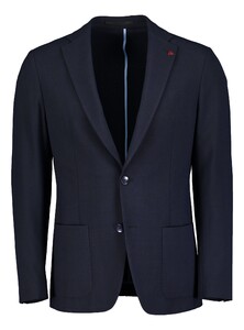 Roy Robson Slim Fit Stretch Pleated Colbert Donker Blauw