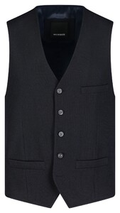 Roy Robson Solid Color Allover Fine Texture Gilet Dark Navy