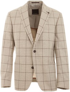 Roy Robson Structured Solid Check Jacket Sand