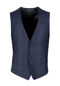 Roy Robson Subtle Check Waistcoat Navy