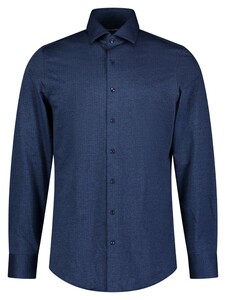 Roy Robson Subtle Dot Pattern Overhemd Donker Blauw