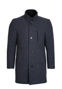 Roy Robson Wool-like Hybrid Coat Coat Dark Evening Blue