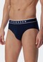 Schiesser 95/5 Rio-Slip Organic Cotton Elastic Waistband 3Pack Underwear Dark Evening Blue