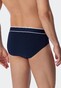 Schiesser 95/5 Rio-Slip Organic Cotton Elastic Waistband 3Pack Underwear Dark Evening Blue