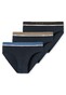 Schiesser 95/5 Rio-Slip Organic Cotton Elastic Waistband 3Pack Underwear Multi