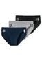 Schiesser 95/5 Rio-Slip Organic Cotton Side Stripes 3Pack Underwear Multicolor