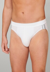 Schiesser 95/5 Rio-Slip Organic Cotton Side Stripes 3Pack Underwear White