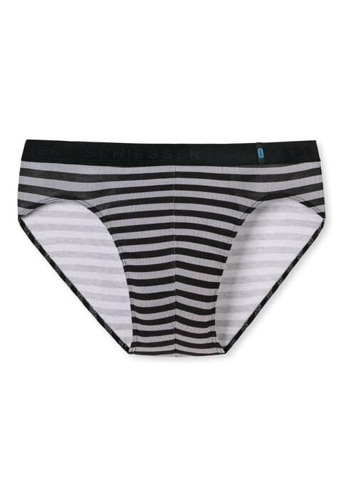 Schiesser 95/5 Rio-Slip Underwear Black Melange Dark