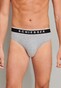 Schiesser 95/5 Rio-Slips Organic Cotton Elastic Waistband 3Pack Underwear Grey