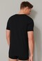 Schiesser 95/5 Shirt Short Sleeve Low V-Neck Organic Cotton 2Pack Ondermode Zwart