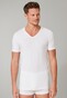 Schiesser 95/5 Shirt Short Sleeve Low V-Neck Organic Cotton 2Pack Underwear White