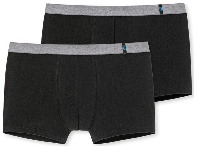 Schiesser 95/5 Shorts 2Pack Underwear Black