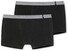 Schiesser 95/5 Shorts 2Pack Underwear Black