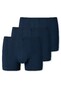Schiesser 95/5 Shorts Organic Cotton 3Pack Ondermode Donker Blauw