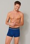 Schiesser 95/5 Shorts Organic Cotton Elastic Waistband 3Pack Ondermode Blauw-Zwart