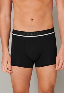 Schiesser 95/5 Shorts Organic Cotton Elastic Waistband 3Pack Underwear Black-Grey