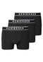 Schiesser 95/5 Shorts Organic Cotton Elastic Waistband 3Pack Underwear Black