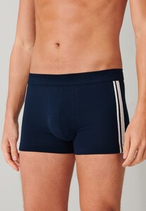 Schiesser 95/5 Shorts Organic Cotton Side Stripes 3Pack Underwear Dark Evening Blue