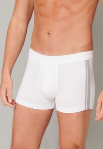 Schiesser 95/5 Shorts Organic Cotton Side Stripes 3Pack Underwear White