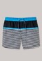 Schiesser Aqua Nautical Striped Swimshorts Swim Short Turquoise