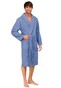 Schiesser Badjas Faux-Uni Nightwear Blue