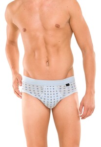Schiesser Cotton Essentials Feinripp Sports Brief Underwear Light Blue