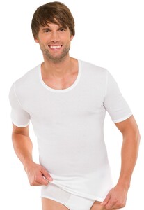 Schiesser Cotton Essentials Feinripp T-Shirt Ondermode Wit