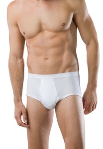 Schiesser Doppelripp Sports Brief Underwear White