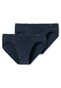 Schiesser Essential Slips Supermini 3Pack Underwear Dark Evening Blue