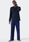 Schiesser Essentials Nightwear Single Jersey Nachtmode Royal Blue-Dark Blue