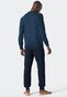 Schiesser Essentials Nightwear Single Jersey Nachtmode Royal Blue-Dark Blue