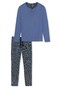 Schiesser Fashion Nightwear Organic Cotton Nachtmode Jeans Blauw