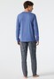 Schiesser Fashion Nightwear Organic Cotton Nachtmode Jeans Blauw
