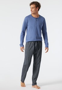 Schiesser Fashion Nightwear Organic Cotton Nightwear Jeans Blue