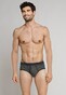 Schiesser Feinripp Melange Sports Brief Underwear Anthracite Grey