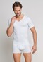 Schiesser Laser Cut Korte Mouw V-Neck Underwear White