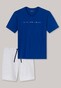Schiesser Lights on Blue Rise and Shine Nightwear Royal Blue